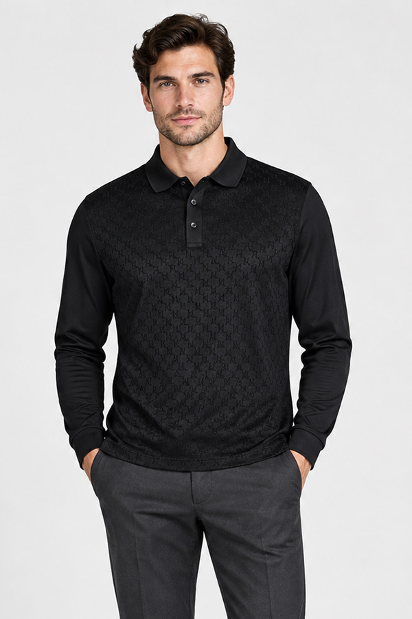 ΜΠΛΟΥΖΑ POLO KARL LAGERFELD - 990 ΜΑΥΡΟ